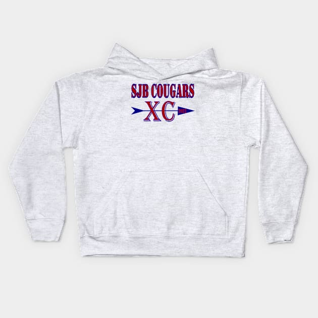 SJB Cougars XC 2022 Kids Hoodie by Woodys Designs